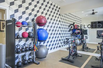 Well-equipped fitness center